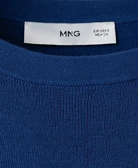 Mango Women's Short-Sleeve Cotton Sweater