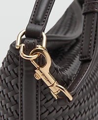 Mango Women's Small Braided Bucket Bag