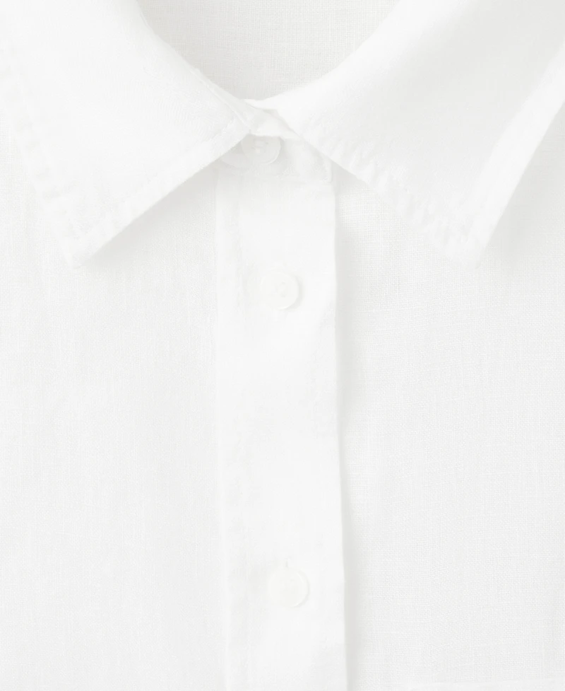 Mango Women's Pocket Linen Shirt