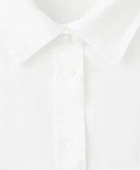Mango Women's Pocket Linen Shirt