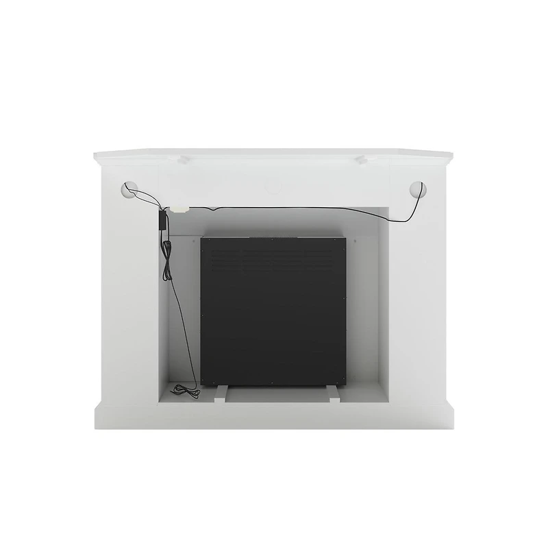 Augusta Home Redden Corner Electric Fireplace With Touch Screen