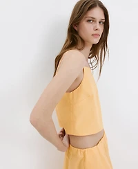 Mango Women's Cotton Tank Top