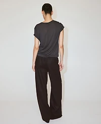 Mango Women's Bow Linen Pants