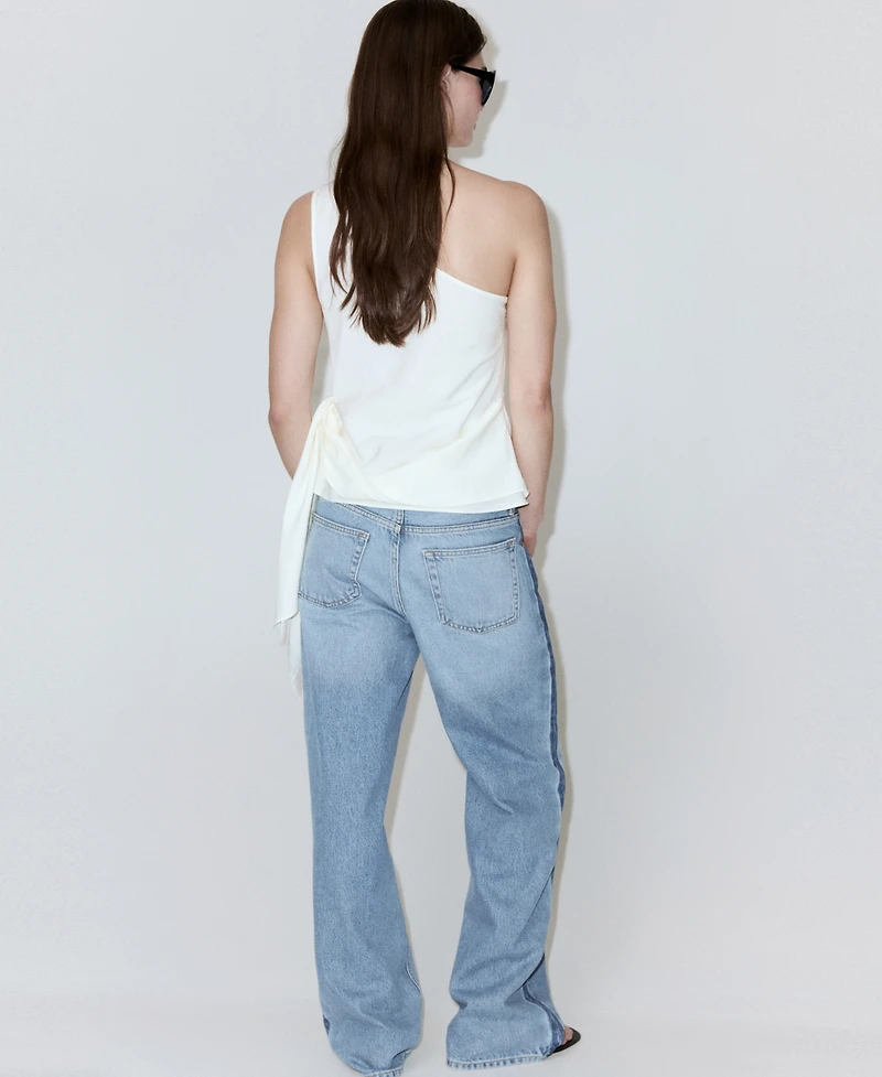 Mango Women's Low-Rise Straight Jeans