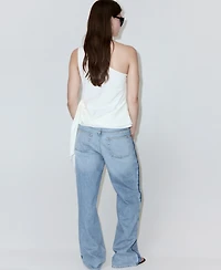 Mango Women's Low-Rise Straight Jeans