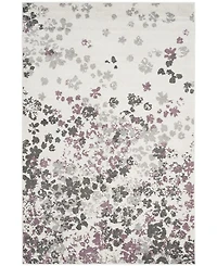 Safavieh Adirondack 115 Ivory and Purple 5'1" x 7'6" Sisal Weave Area Rug