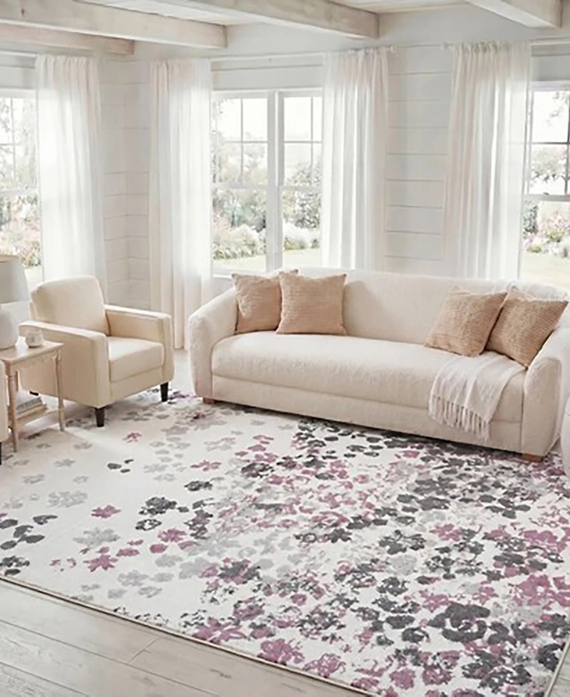 Safavieh Adirondack Ivory and Purple 8' x 10' Area Rug
