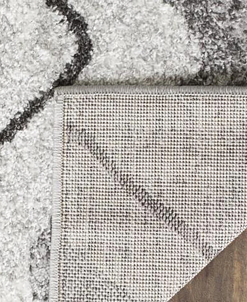 Safavieh Adirondack 121 Silver and Charcoal 5'1" x 7'6" Area Rug