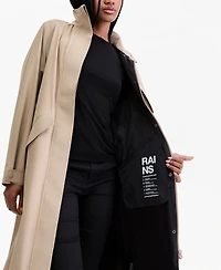 Rains Women's Suva Hardshell Belted Trench Coat