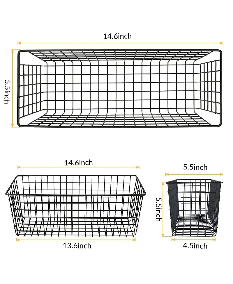 Xdovet Hanging Wall Wire Basket Organizer Storage