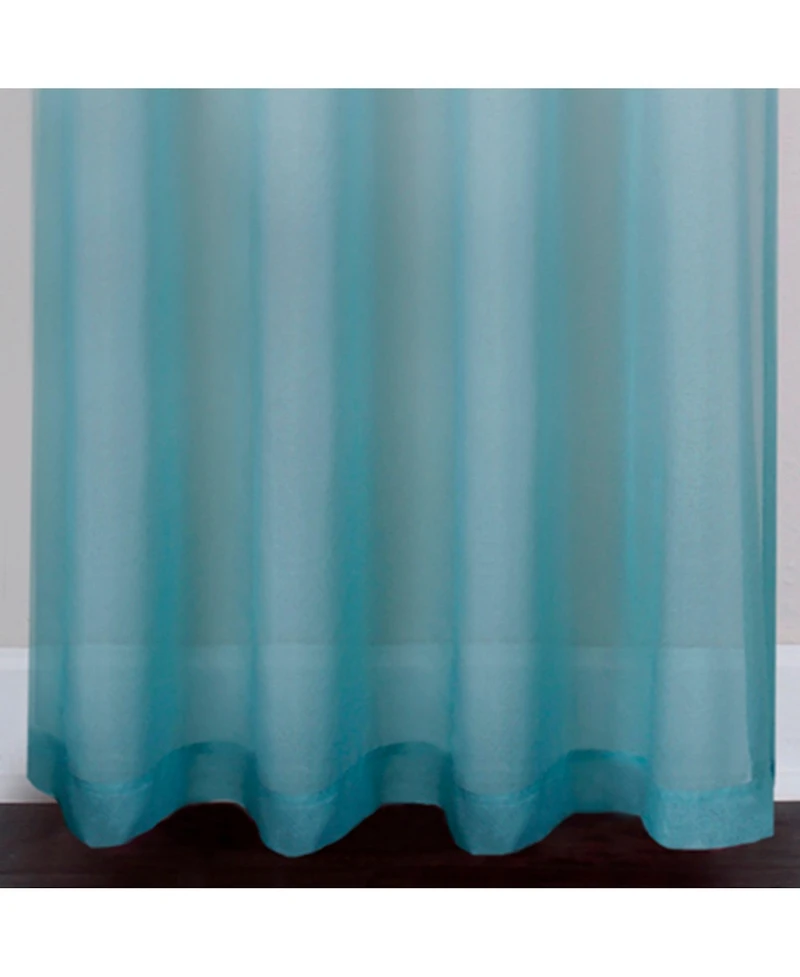 Kate Aurora 2 Piece Ombre Summery Sheer Grommet Top Curtain Panels