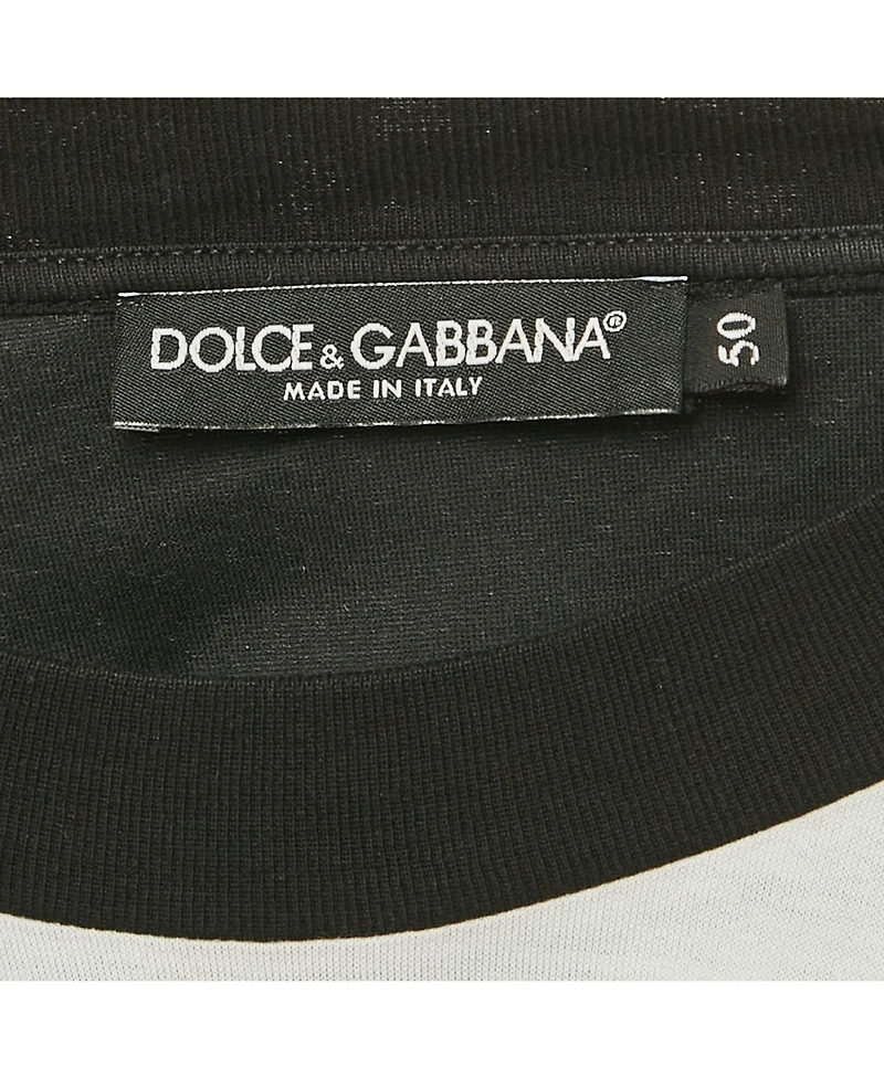 Pre-Owned Dolce & Gabbana Men's Card Print Jersey T-Shirt