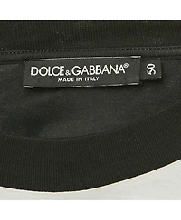 Pre-Owned Dolce & Gabbana Men's Card Print Jersey T-Shirt