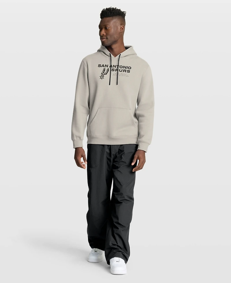 Fanatics Men's Off White San Antonio Spurs Crossover Collection Blocked Shot Premium Pullover Hoodie