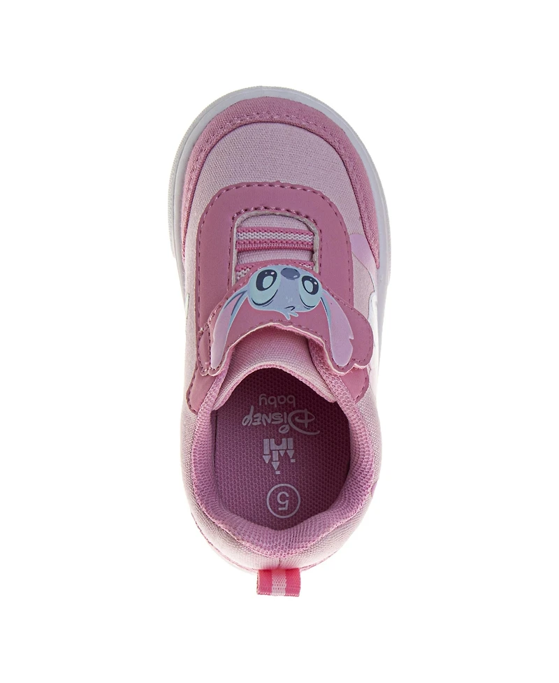 Disney Girl's (3-10) Stitch Hook & Loop Sneakers