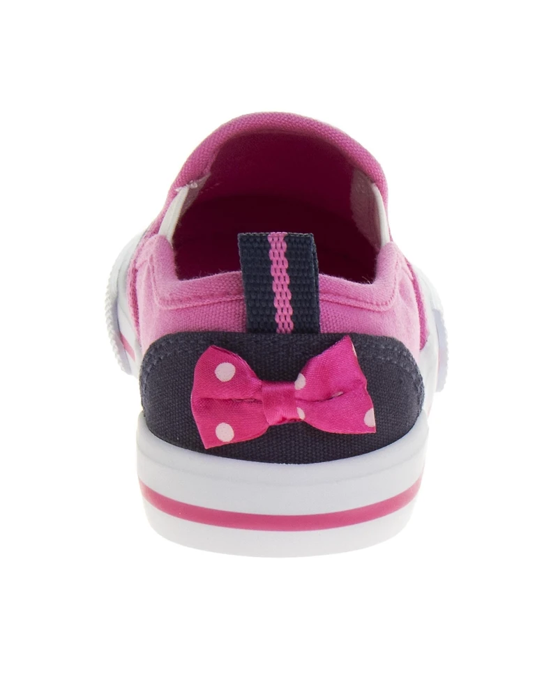 Minnie Big Girls Mouse Slip On Canvas Sneakers Casual Ready Comfort Fit