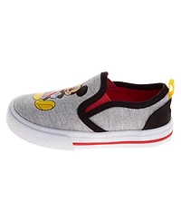 Disney Toddler Boys Mickey Mouse Slip On Canvas Sneakers