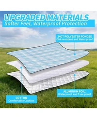 Aofar 80" x 80" Picnic Blanket Waterproof Beach Mat Camping