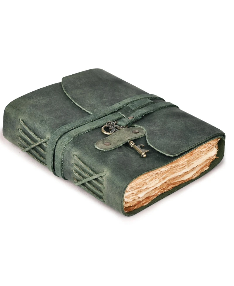 Gnuadz Vintage Handmade Deckle Edge Journal Key Closure