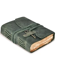 Gnuadz Vintage Handmade Deckle Edge Journal Key Closure