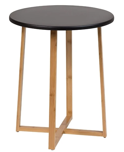 Fairway Avenue Home 18.7" Bamboo Wood Round End Table