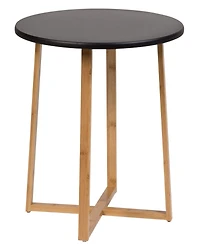 Fairway Avenue Home 18.7" Bamboo Wood Round End Table