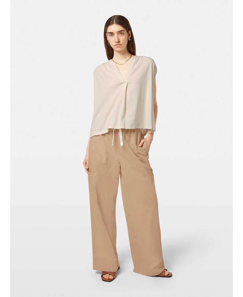 Scotch & Soda Women's Drapey V-Neck T-Shirt