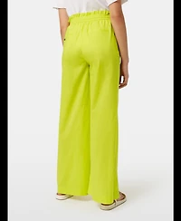 Scotch & Soda Women's Cotton Voile High-Rise Wide-Leg Pull On Pants