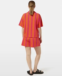 Scotch & Soda Women's Towelling Short Sleeve Shirt