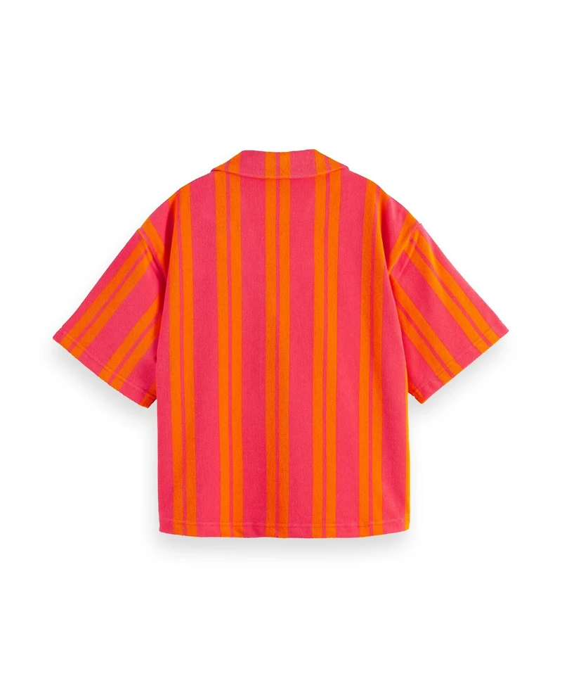Scotch & Soda Women's Towelling Short Sleeve Shirt