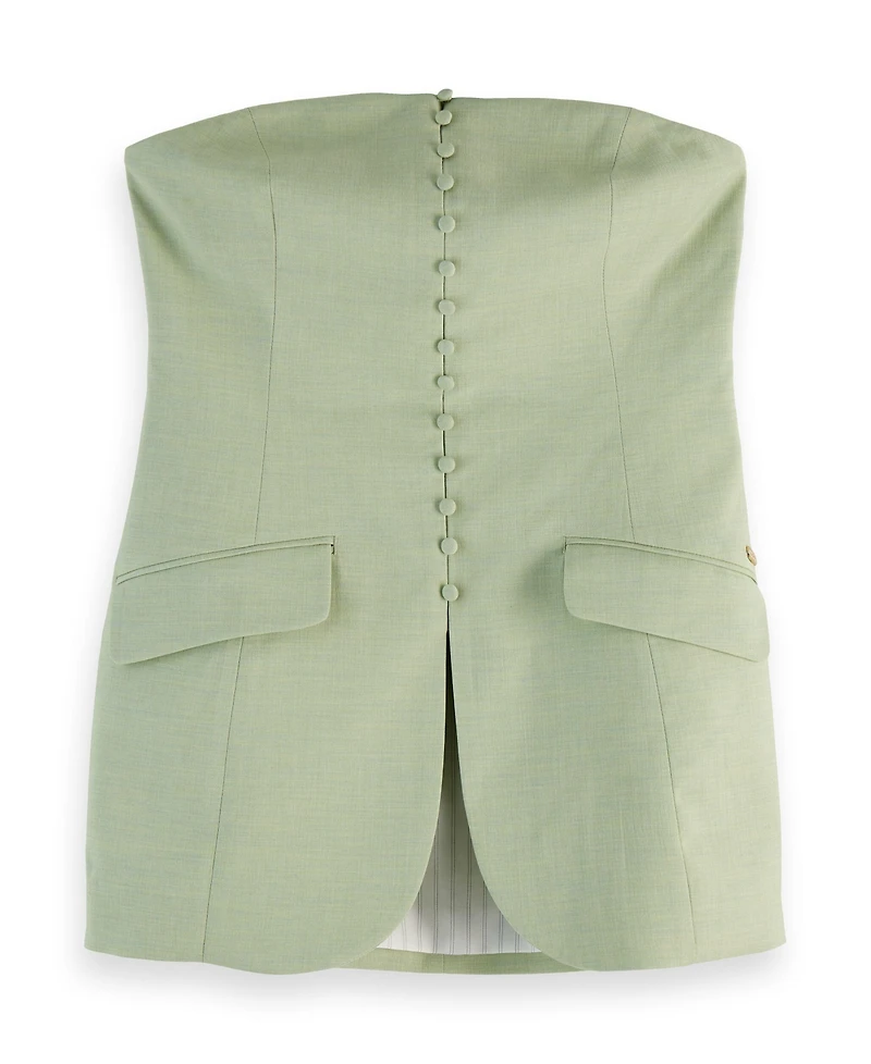 Scotch & Soda Women's Tailored Strapless Bodice Top
