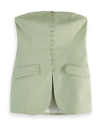 Scotch & Soda Women's Tailored Strapless Bodice Top