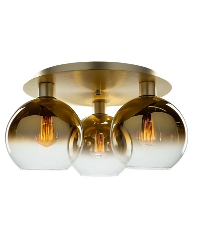 Artcraft Lighting Morning Mist 19.75" Metal 3-Light Semi-Flush Mount