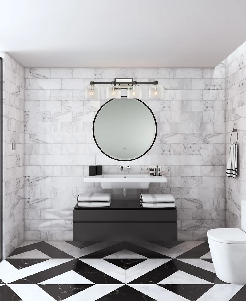 Artcraft Lighting Lyndon 31.06" Metal 4-Light Bathroom Vanity