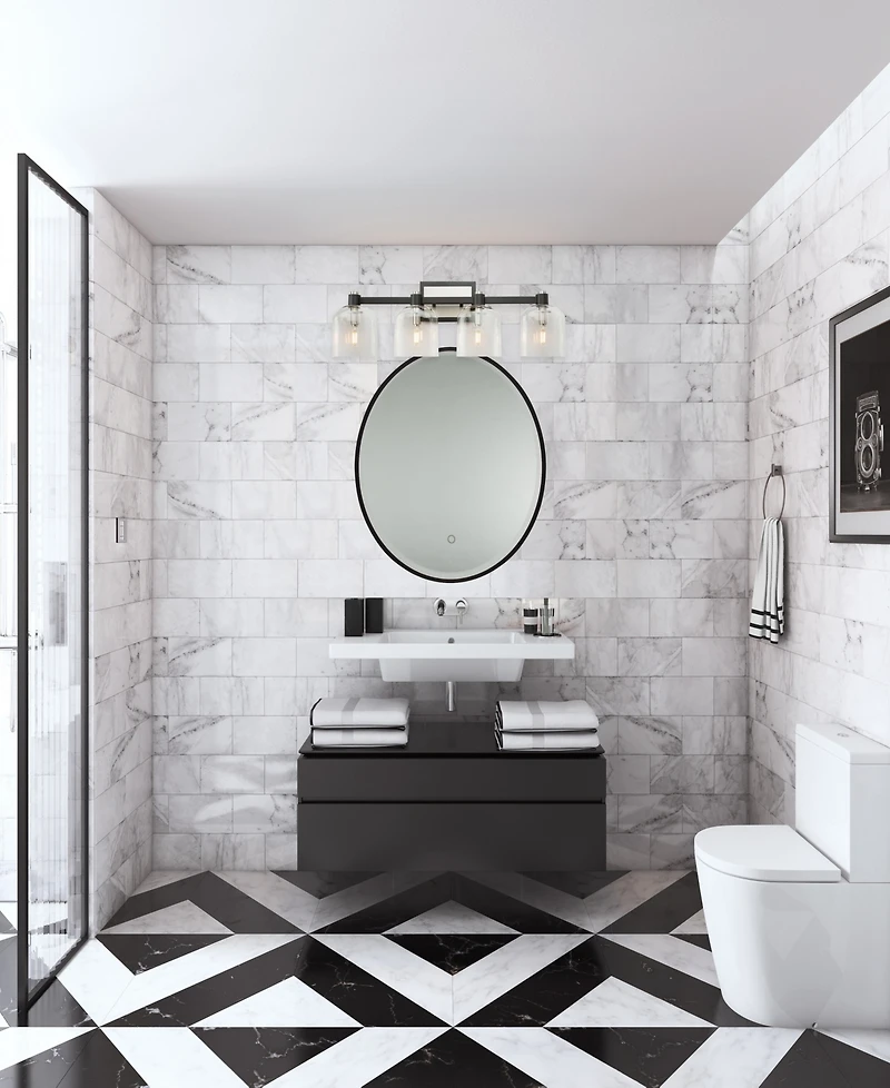 Artcraft Lighting Lyndon 31.06" Metal 4-Light Bathroom Vanity