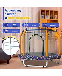 Zeny Trampoline for Kids Indoor and Outdoor Small Toddler with Basketball Hoop