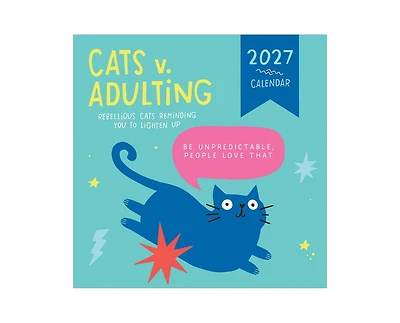 Tf Publishing Paper Goods 2027 Cats vs Adulting Mini Calendar