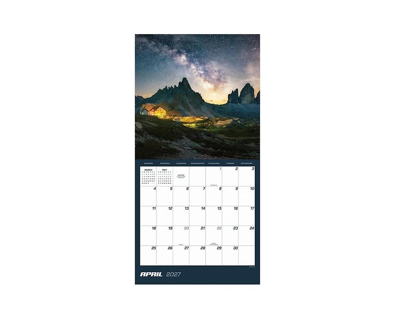 Tf Publishing Paper Goods 2027 Stargazing Wall Calendar