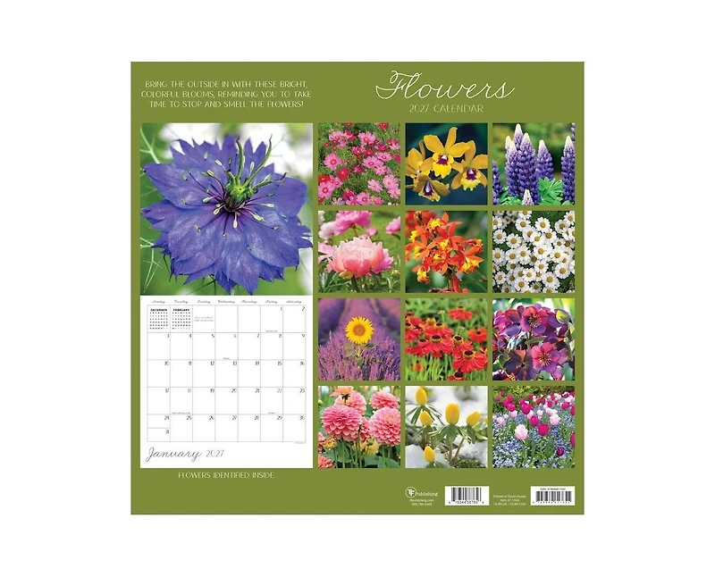 Tf Publishing Paper Goods 2027 Flowers Wall Calendar