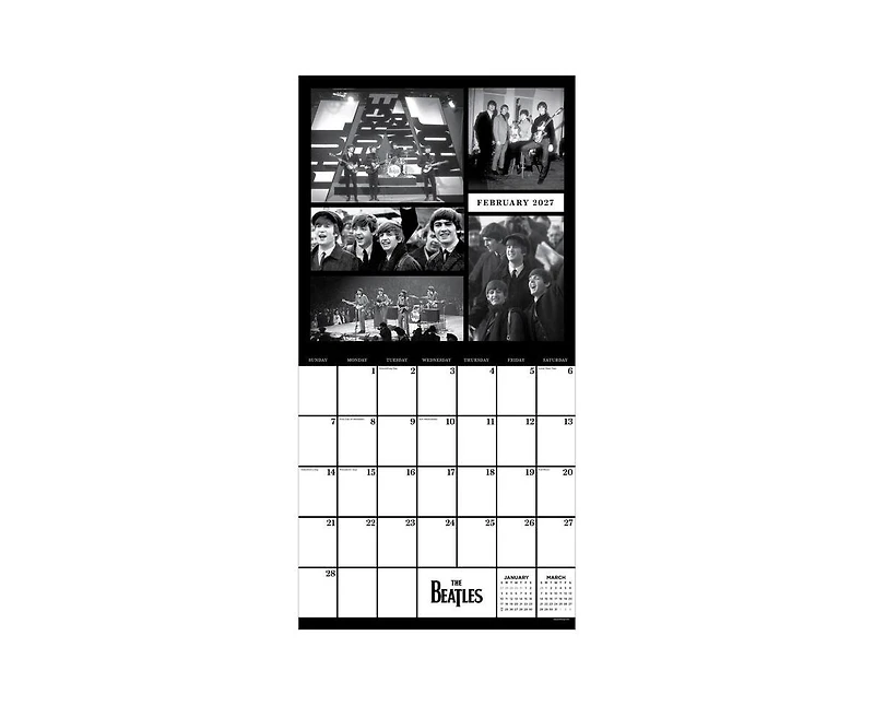 Tf Publishing Paper Goods 2027 The Beatles Wall Calendar