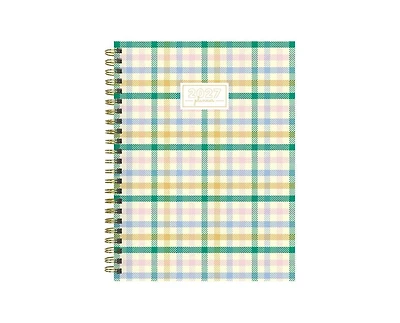 Tf Publishing Paper Goods 2027 Pastel Plaid Medium Weekly Monthly Planner
