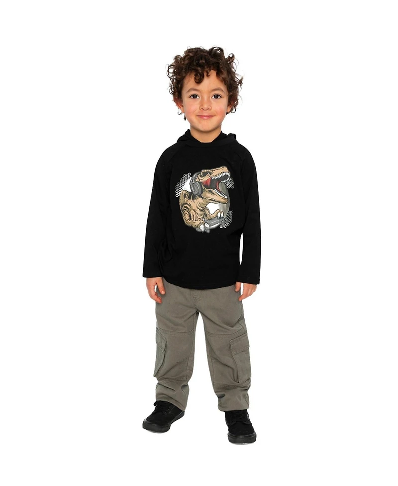 Deux par Toddler Boy 2T- 5T Raglan Hooded T-Shirt