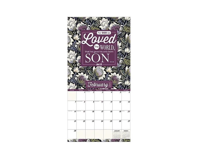 Tf Publishing Paper Goods 2027 Bible Verses Wall Calendar