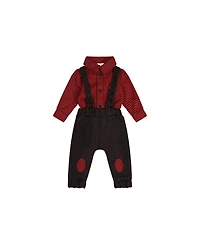 Deux par Baby Boys Top and Pants Set Houndstooth