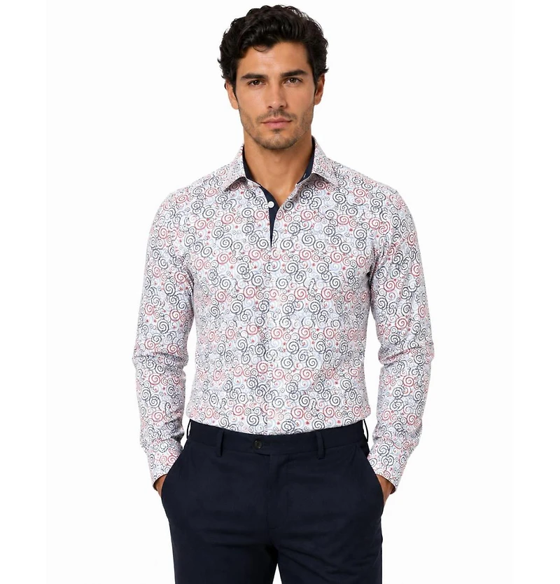 Elie Balleh Men's Slim Fit Button-Down Shirt