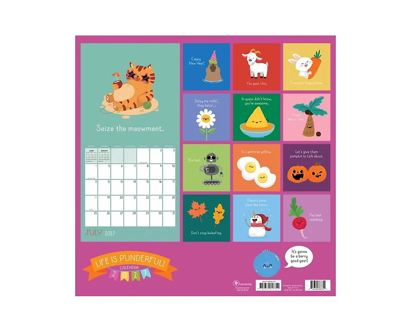 Tf Publishing Paper Goods 2027 Puns of Fun Wall Calendar