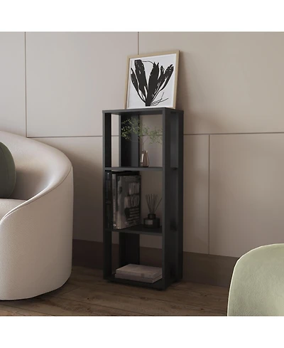 Flynama Melamine 3-Tier Minimalist Open Storage Bookcase