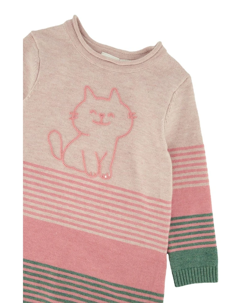 Deux par Baby Girl (12M–24M) Knitted Stripe Dress