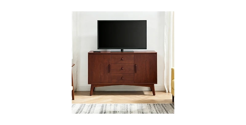 Flynama Mid Century Buffet Cabinet with 3 Drawers
