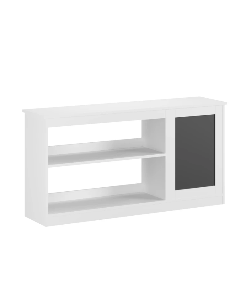 Flynama 3-in-1 Kids Bookshelf and Toy Storage Cabinet with Chalkboard